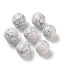 Synthetic Howlite No Hole Sphere Beads G-K353-04D-13-1