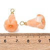 Dyed Synthetic Coral Pendants GG-CBAC295-02G-02-2