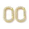 Rack Plated Brass Micro Pave Cubic Zirconia Clasps X-KK-Z039-06B-G-1
