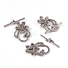 Tibetan Style Alloy Toggle Clasps LS-LF0677Y-4