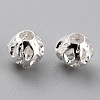Long-Lasting Hollowed Plated Brass Beads KK-O133-003A-S-2