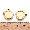 304 Stainless Steel Pendant Cabochon Settings X-STAS-T067-70A-G-3