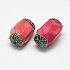 Natural Fire Crackle Agate Beads G-Q982-D04-2