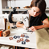 90Pcs 3 Style PU Leather with Iron Grommet Eyelet Findings FIND-GF0003-07-6