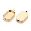 304 Stainless Steel Connector Cabochon Settings STAS-Q113-34G-2