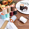 11 Rolls 11 Colors Round Waxed Polyester Cord YC-PA0001-01-4