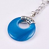 Natural Agate Keychain KEYC-P041-D14-3