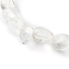 Natural Quartz Crystal Beaded Stretch Bracelets for Kids BJEW-JB06250-09-5