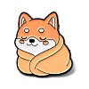Shiba Inu with Blanket Enamel Pins LS-JEWB-I055-04EB-02-1