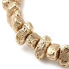 Electroplated Natural Lava Rock Beads Strands G-L606-D02-01A-2