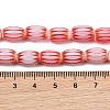 Handmade Millefiori Glass Oval Bead Strands LK-Z001-01B-07-3