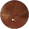 Simple Style Adjustable 316L Surgical Stainless Steel Heart and Initial Pendant Necklaces for Women WG95AEF-12-1