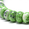 Synthetic Ocean White Jade Beads Strands G-S257-5x10mm-11-3