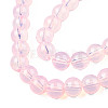 Baking Paint Glass Beads Strands X-DGLA-Q023-6mm-DB3-2