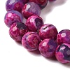 Dyed & Heated Natural Fire Crackle Agate Beads Strands G-P539-C01-04-4