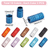   20Pcs 10 Colors Aluminum Tieless Shoelace Buckles FIND-PH0017-66-2