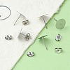 100Pcs 304 Stainless Steel Stud Earring Findings STAS-YW0001-43B-6