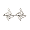201 Stainless Steel Laser Cut Pendants STAS-P428-05P-1