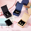 18Pcs 6 Colors Square Paper Magnetic Flip Jewelry Storage Gift Case CON-PH0003-02-5