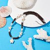 Sea Turtle Synthetic Turquoise Pendant Necklaces for Women NJEW-JN04665-2