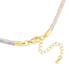 Braided Polycotton Cord Necklaces Making MAK-F038-B17-G-3