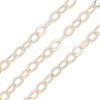 Handmade Brass Flat Oval Link Chains CHC-N021-07-1