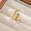 304 Stainless Steel Cuff Open Rings WG29F56-02-1