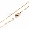 304 Stainless Steel Chain Necklaces MAK-L015-19G-1