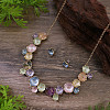 Flower Alloy Enamel Jewelry Set FS-WGE20A8-04-1