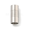 Tarnish Resistant 304 Stainless Steel Magnetic Clasps with Glue-in Ends STAS-F149-04P-D-2