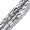 Handmade Lampwork Chevron Beads Strands LAMP-K041-01B-11-1