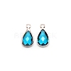 Faceted Glass Pendants FIND-WH0097-40I-1