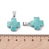 Synthetic Turquoise Pendants X-G-K359-02P-02-3