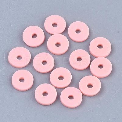 Handmade Polymer Clay Beads X-CLAY-R067-6.0mm-18-1