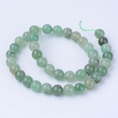 Natural Green Aventurine Beads Strands X-G-Q462-10mm-20-1