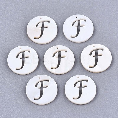 Natural Freshwater Shell Charms SHEL-S276-119F-1