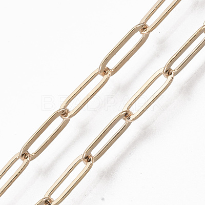 Brass Paperclip Chains CHC-S008-001A-G-NR-1