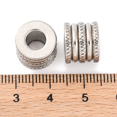 Tarnish Resistant 304 Stainless Steel Beads STAS-E039-8-1