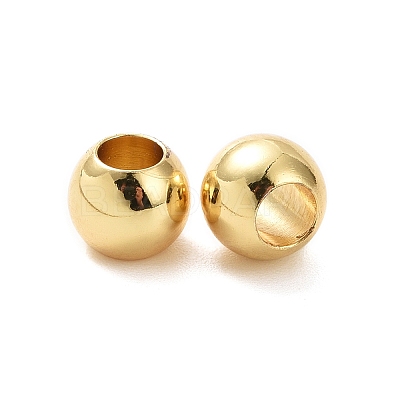Brass Beads KK-F0317-6mm-01G-NR-1