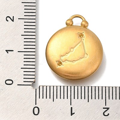 PVD Vacuum Plating 304 Stainless Steel Pendants STAS-S148-30G-10-1