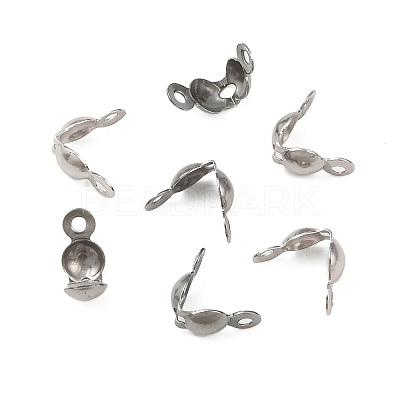 Tarnish Resistant Stainless Steel Bead Tips X-STAS-R061-01-1