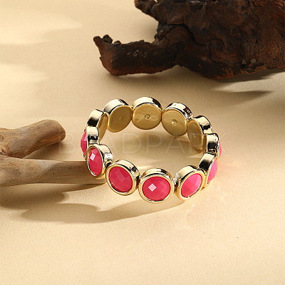 Acrylic Flat Round Bangles FS-WGBB717-04-1