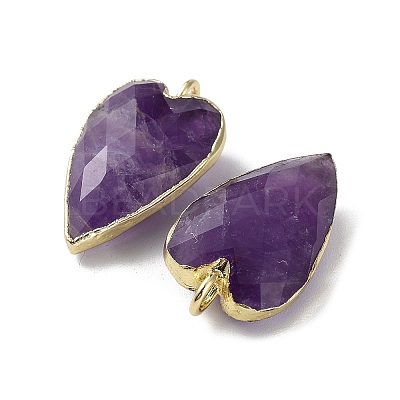 Natural Amethyst Pendants G-G012-12G-10-1