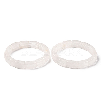 Natural Quartz Crystal Bead Stretch Bracelets for Women Men BJEW-C097-02A-14-1