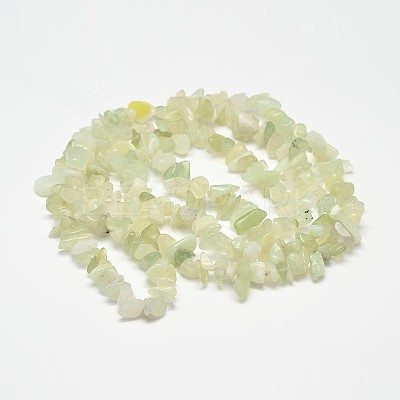Chip Natural New Jade Beads Strands G-N0144-01-1