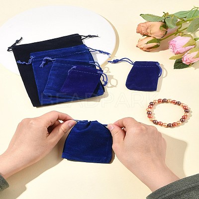 30Pcs Rectangle Velvet Pouches TP-FS0001-02C-1