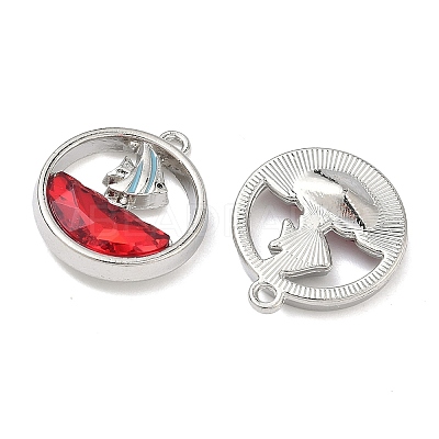 Alloy Glass Pendants FIND-B061-05P-B-1