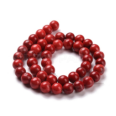 Natural Howlite Beads G-G904-8mm-03-1