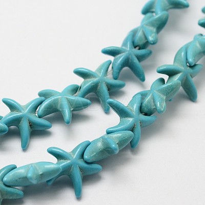 Synthetic Howlite Bead Strand X-G-P228-16-1