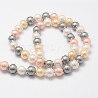 Shell Pearl Bead Strands LS-BSHE-L017-17-1